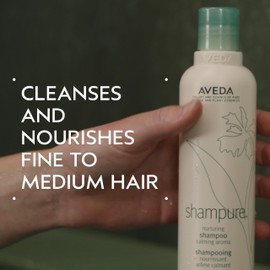 Aveda Shampure Nurturing Shampoo for Fine to Medium Hair | Gently Cleanses Hair | Daily Shampoo | 9% Naturally Derived* | Calming Aroma of Lavender & Ylang Ylang, 8.5 Fl Oz