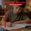 100 Piezas Lapiz Metrico Caja Con Rojo