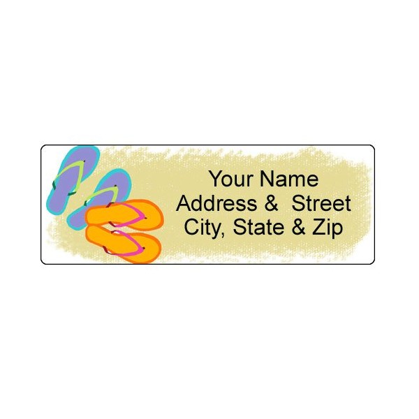 Beach View Address Label - Customized Return Address Label -