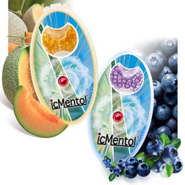 icMentol -200 Capsules Menthol Balls, Aroma Capsule, Aroma Balls, DIY Click Balls, Blueberry Group (100 Blueberry + 100 Melon)