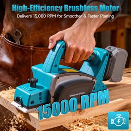 Cordless Hand Planer Compatible with Makita 18V Battery