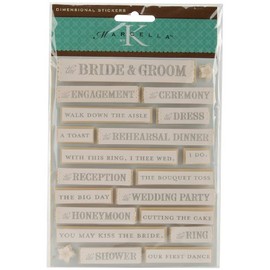 MARCELLA BY KAY Dimensional Stickers, Floral Wedding Events