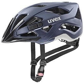 uvex active cc - Safe All-Round Helmet for Men and Women - Individual Size Adjustment - Expandable with LED Light - Deep Space Sand Matt - 52-57 cm