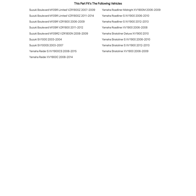 K & L Fork Seals for Yamaha Raider S XV1900CS
