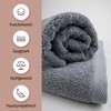 Zestri Terry Guest Towel Set of 4 | Silver 30