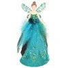 Gisela Graham Peacock Feather Angel for the Christmas Tree Top,