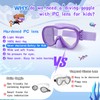Kids Swim Goggles with Nose Cover, Anti-Leak Swim Mask with