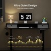 CROWNFURN 48x24 Inch Electric Standing Desk with 2 Drawers,Height Adjustable