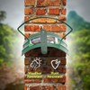 Raigro Wall-Mounted Solid-Steel Garden Hose Hanger - Stores up to