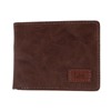 Lee Men's Tumbled Leather Bifold Wallet - Colour: Brown