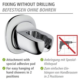 WENKO Libertà Shower Head Holder Chrome