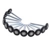 HOME MASTER HARDWARE 2" Nylon Garage Door Rollers 12 Pack,Garage