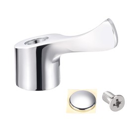 sourcing map Faucet Lever Handle, Alloy Single Lever Handle Replacement for 8.2mm Diameter with 20 Teeth Valve Core, 72 x 50 x 29mm