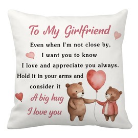 Valentines Gifts for Her,Gifts for Girlfriend,Girlfriend Gifts, for Girlfriend,Cushion Covers,Girlfriend Birthday Presents,Girlfriend, for Girlfriend