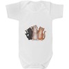 Azeeda 3-6 Monate 'Singendes Katzentrio' Baby-Wachstums-/Bodysuit (GR00145199)