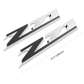 Black Z71 Emblem 10.3inch Decal for GM Chevy Silverado Colorado GMC Sierra Tahoe Suburban (2Pack)