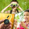 Promora Binoculars for Kids, Set with Magnifying Glass & Compass