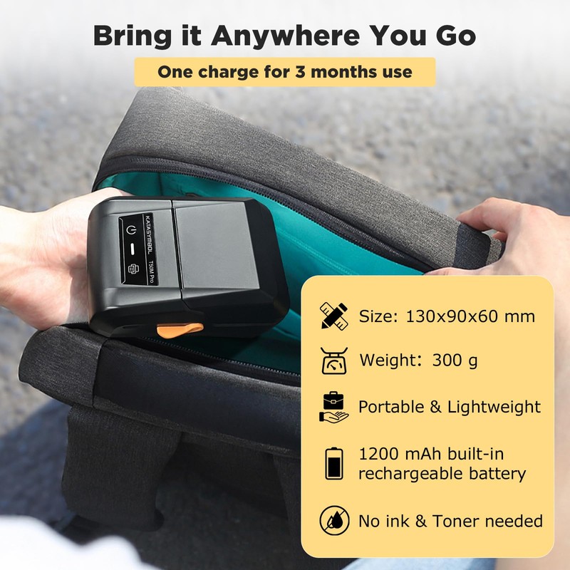 SUPVAN T50M Pro Bluetooth Label Maker Machine with 4 Tapes,
