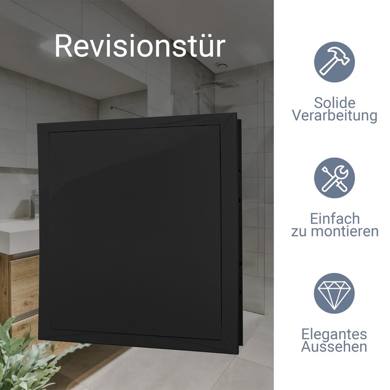 DOSPEL Inspection Flap 30 x 30 cm - Black Maintenance
