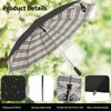 ZDSSM Compact Travel Umbrella Inverted Reverse Umbrellas for Rain &