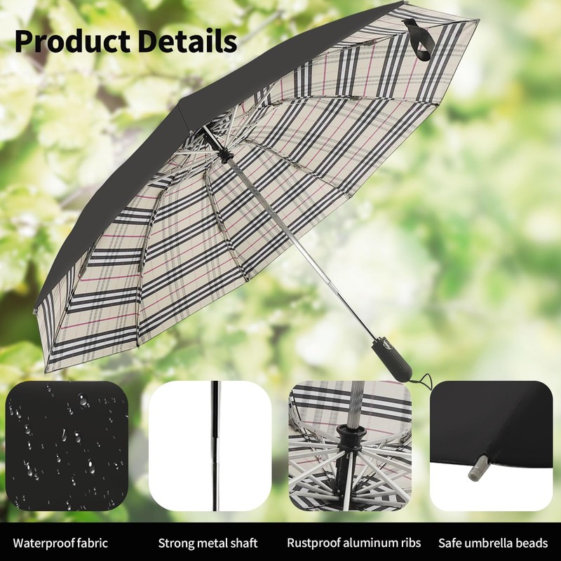 ZDSSM Compact Travel Umbrella Inverted Reverse Umbrellas for Rain &