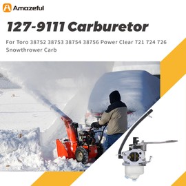 Aulavik 127-9111 Carburetor Compatible with Toro 38752 38753 38754 38756 Power Clear 721 724 726 Snowthrower Carb