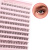 AIZUIWIY Individual Eyelashes Cluster Lashes Fluffy Wispy Lashes with Invisible