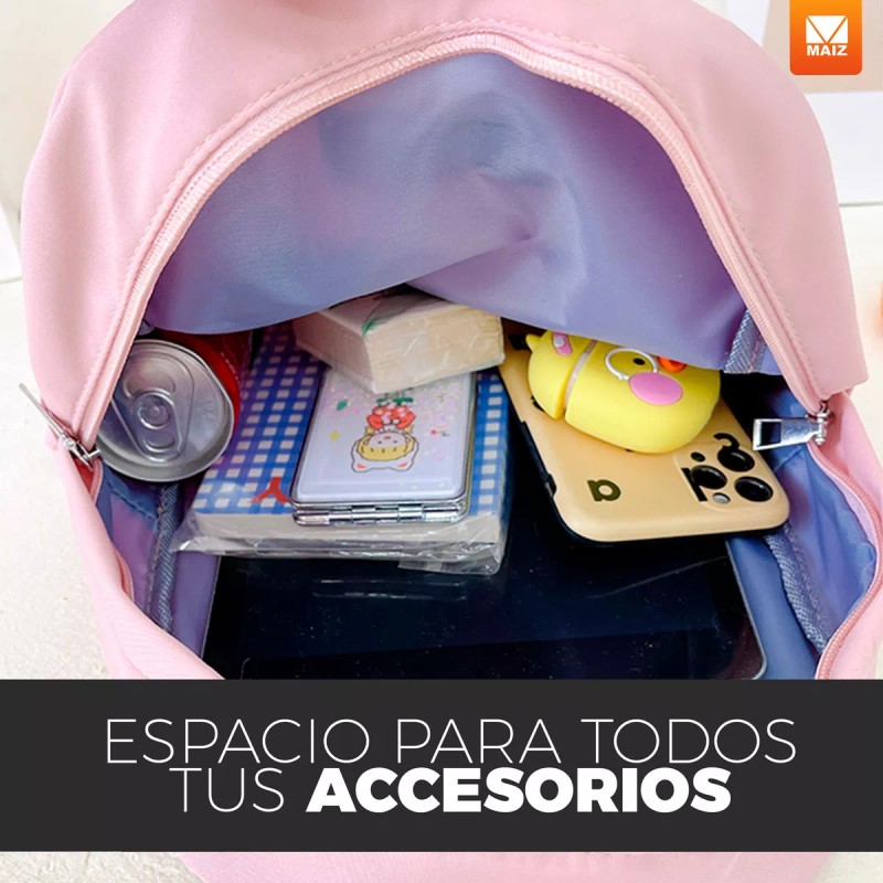 Maíz Mochila Escolar Bolsa Casual Estudiante Juvenil Moda Kawaii