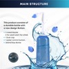80 Packets Nasal Wash Salt,Neti Pot 300 ml, Sinus Rinse