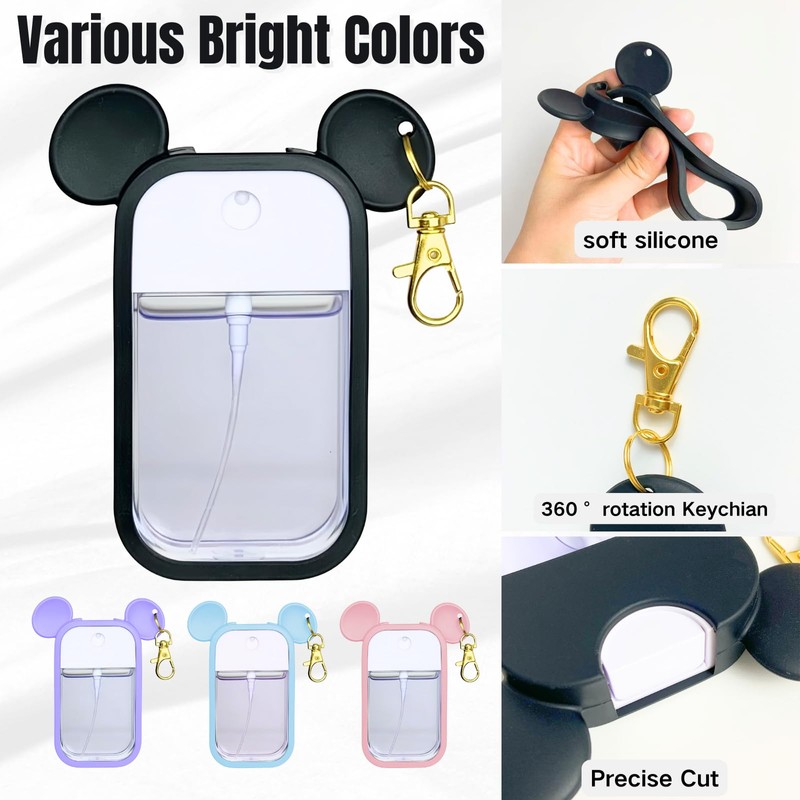 CKONXE Mouse Design Silicone Case Compatible with Touchland Hand Sanitizer