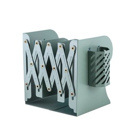 Metal Iron Book Ends Adjustable Bookends Nonskid Book Ends for Heavy Book Holder Heavy Duty Bookends Bookcase Desktop Book Organizer Binder Holde (Green)