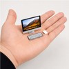 1:12 Scale Miniature Desktop Computer Set, Mini Monitor with Keyboard