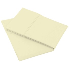 Trend Bedding Mart Oversize Pillow Case Extra Large Fits Even The Fluffiest Pillows Including The Pancake Pillow Extra Tall Pillowcase Luxury 100% Egyptian Cotton 600 Thread Count(King, Ivory)