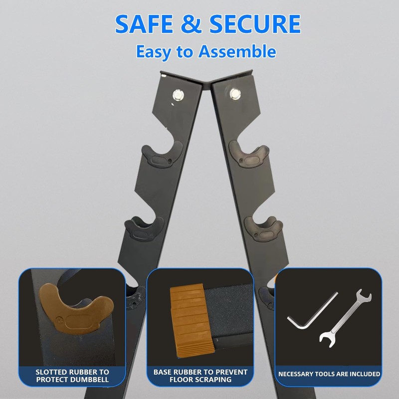 Dumbbell Rack Stand Only,A-Frame Dumbbell Weight Rack for Home Gym,Space