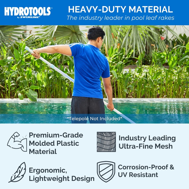 Swimline HYDROTOOLS 80605 Leaf Net Inground Above Ground Pool Pond