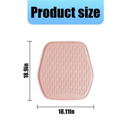Zpana Gel Car Seat Cushion, Non-Slip & Comfortable Automotive Chair Protector Pad for Driving, Breathable Vehicle Interior Mat Cover Accessories, Universal for SUV Sedan Truck (Pink)