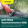 BERGER Commercial Grade Grass Shears, Self-Sharpening Steel Blades with Anti-Stick