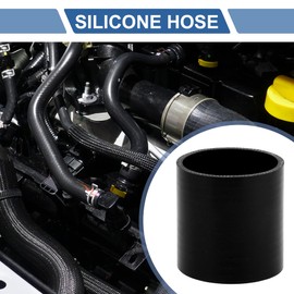 X AUTOHAUX Straight Coupler Silicone Hose 65mm/2.56" ID 2.99" Length 0 Degree Universal Car Silicone Hose Coolant Hose 3-Ply 4mm Thickness Air Intake/Turbo/Intercooler Piping Tube Black 1 Pcs