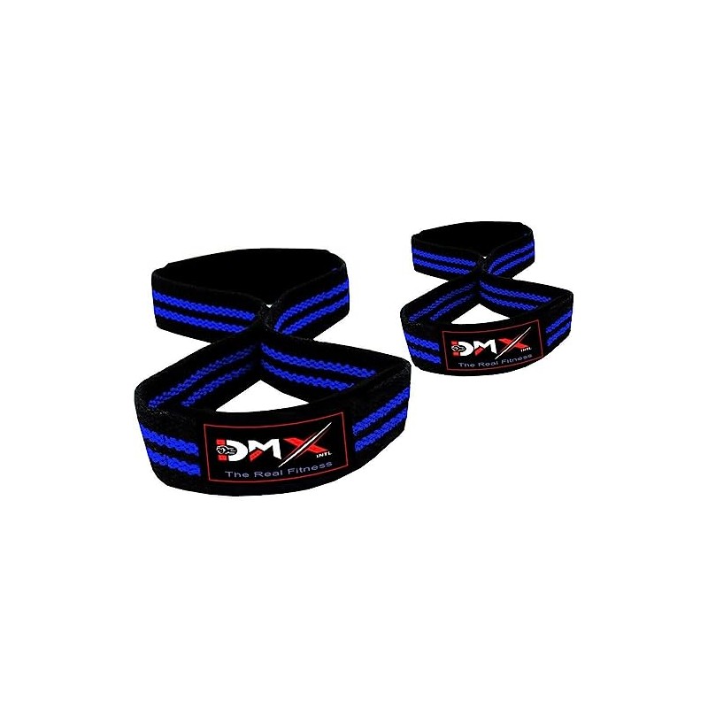 DMX INTL Figure 8 Lifting Straps Premium Quality Neoprene Padded