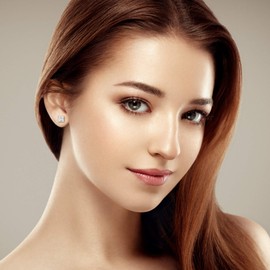 NYC Sterling Unisex Princess Cubic Zirconia Screw Back Stud Earring 3 to 8 MM (7MM)