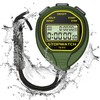 LIGHIGH Waterproof Stopwatch Timer, 30 Rounds Split Memory, Large Display,