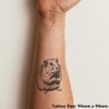 Azeeda 'Hamster' Temporäres Tattoo - Hautfreundlicher & Ungiftiger Abziehbild ·