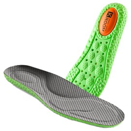 Canlaten·U Cloud Insoles for Men Women - Comfort Ultra-Soft Memory Foam Insoles Arch Support Inserts, Anti Fatigue, Shock Absorption (Gray, Men4-8/Women5-9)