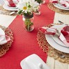 DII Solid Woven Table Runner, 13x72, Tango Red