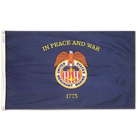 Annin Flagmakers F1647 Flag-US,Merchant Marine (3ftx5ft), Multicolor