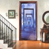2PCS 3D Door Sticker Self Adhesive Scratch Resistant Waterproof 38.5x200cm
