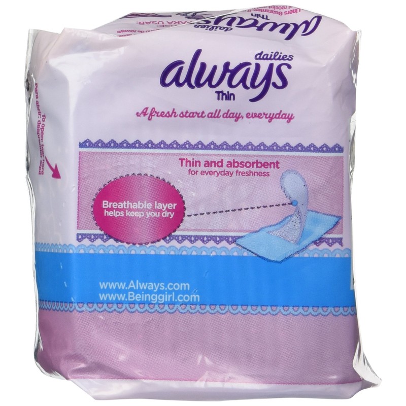 Always Dailies Thin Regular 20 Count - 2 Pack