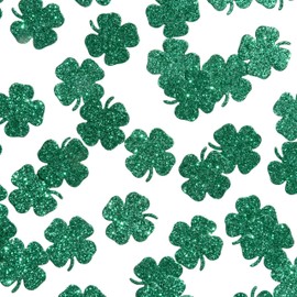 50 x Green Lucky Four Leaf Clover Table Confetti/Scatter, St. Patricks day table scatter