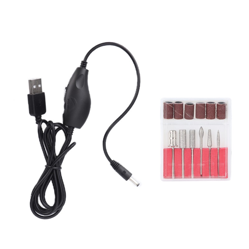 Electric Nail Drill Machine USB Charging Portable Nail Grinding Machine