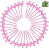 300 Pack Plastic Pink Flamingo Picks Cocktail Picks Appetizer Picks Plastic Drink Picks for Tropical Party Decoration and Supplies